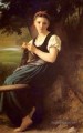 La fille à tricoter réalisme William Adolphe Bouguereau